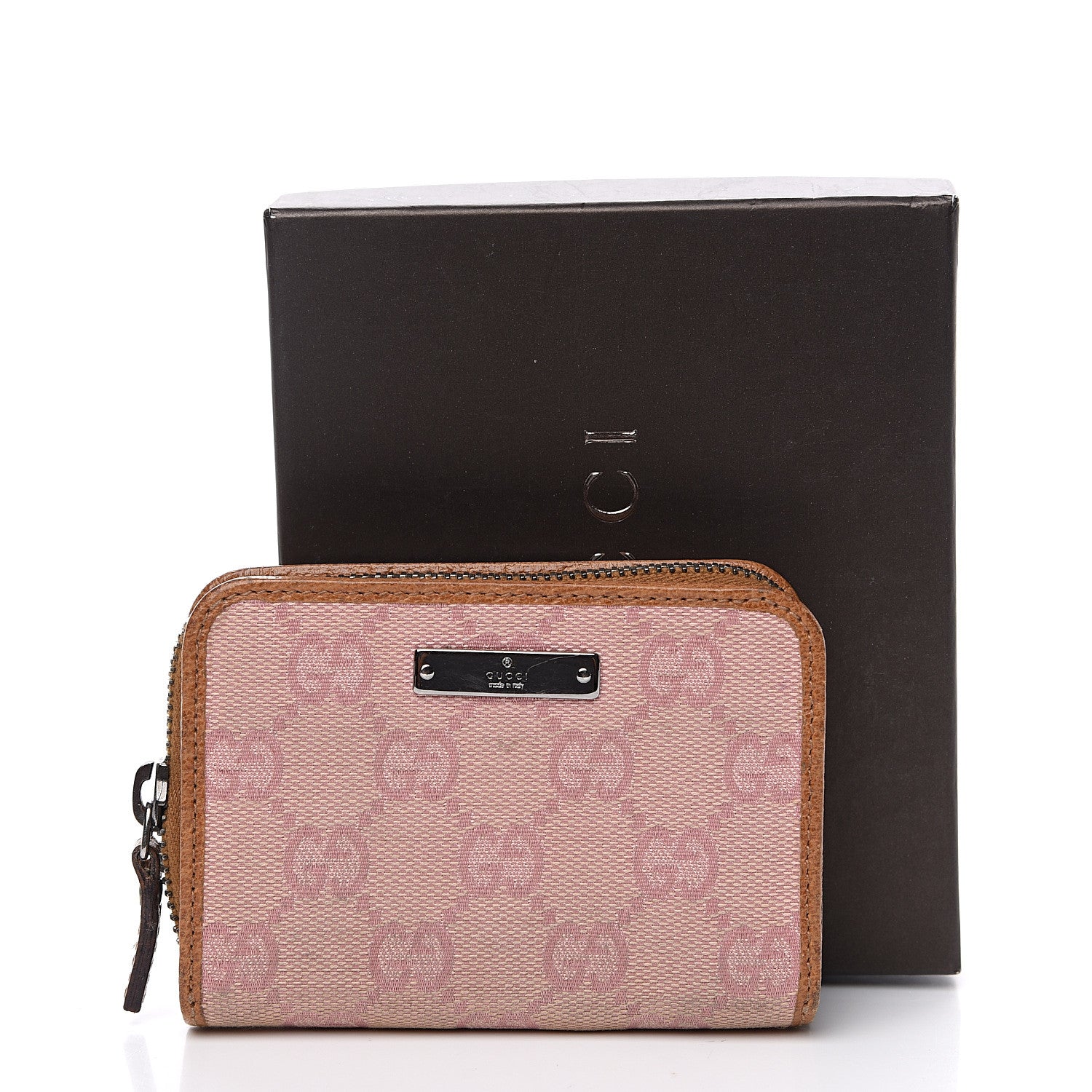 Gucci Monogram Zip Wallet Pink 9 of 9