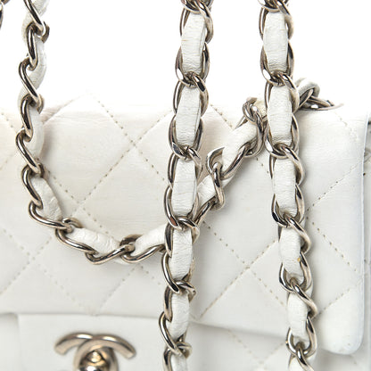 Chanel Lambskin Quilted Mini Square Flap White 16 of 17