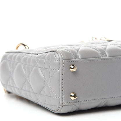 Christian Dior Lambskin Cannage Mini Lady Dior Grey 6 of 10