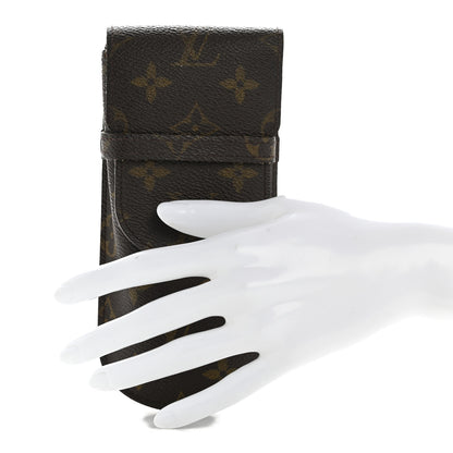 Louis Vuitton Monogram Glasses Sunglasses Case w Flap 2 of 9