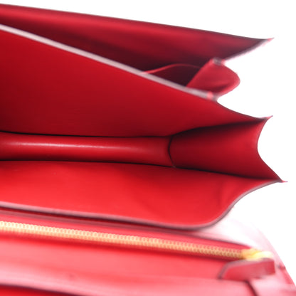 Celine Box Calfskin Medium Classic Box Flap Bag Red 6 of 13