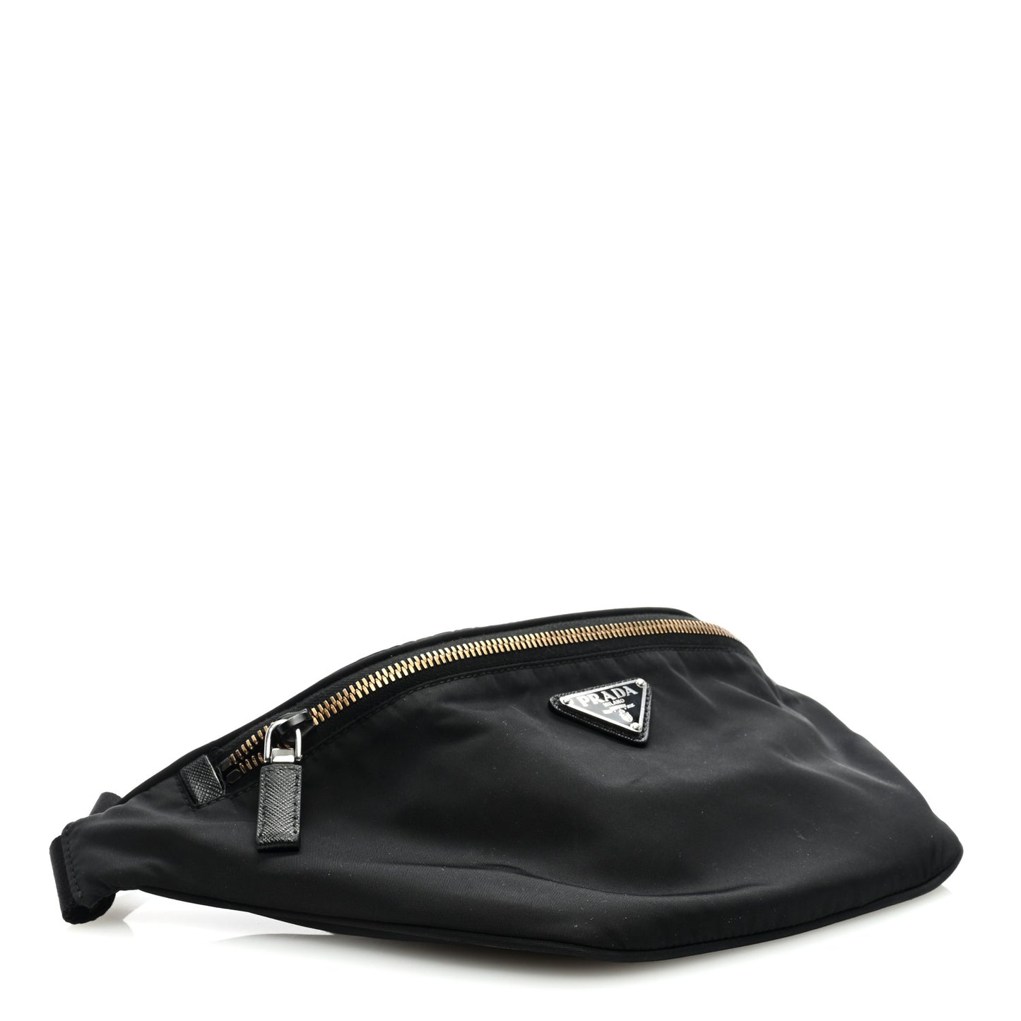 Re-Nylon Saffiano Belt Bag Black