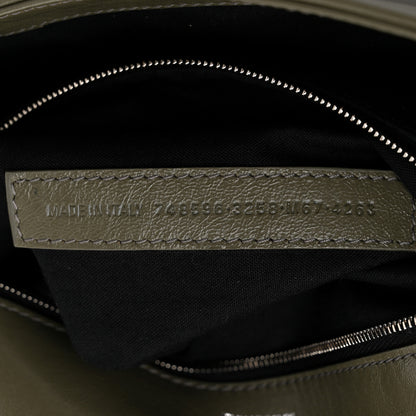 Balenciaga Calfskin Medium BB Soft Flap Bag Army Green 7 of 10