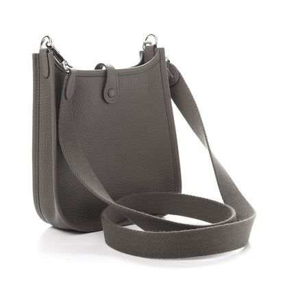 Hermes Taurillon Clemence Evelyne TPM Etain 4 of 12