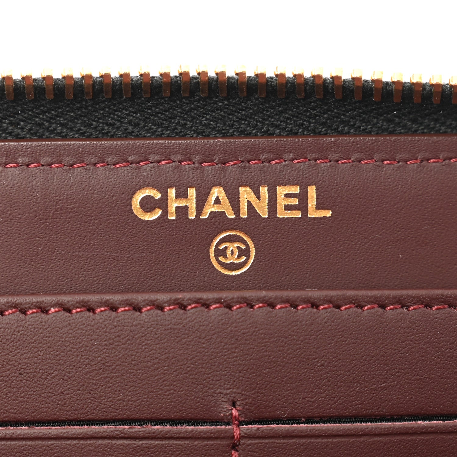 Chanel Caviar Quilted Large Gusset Zip Around Wallet Black 7 of 12