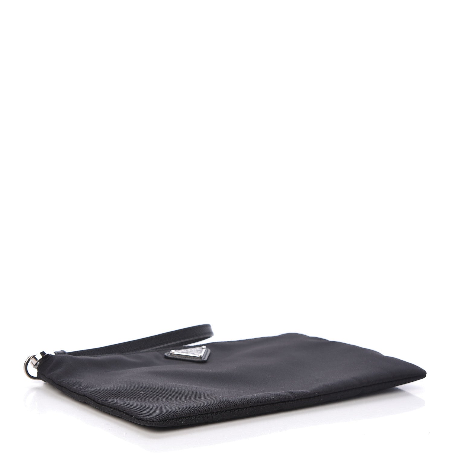 Prada Tessuto Nylon Saffiano Wristlet Black 4 of 6