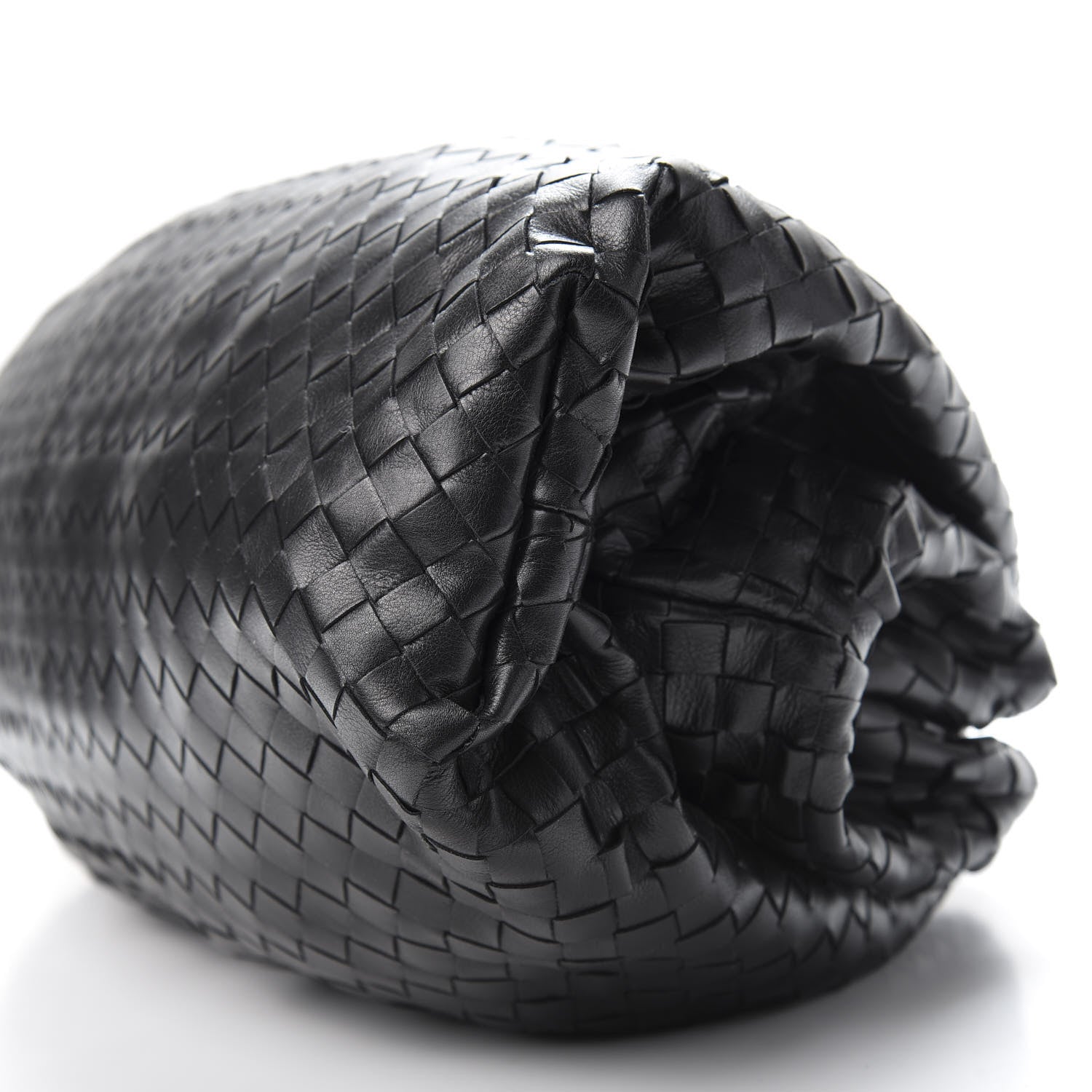 Bottega Veneta Nappa Maxi Intreccio The Pouch Oversized Clutch Black 7 of 9