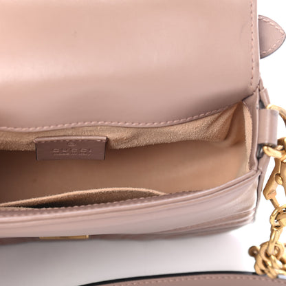Gucci Calfskin Matelasse Mini GG Marmont Top Handle Shoulder Bag Porcelain Rose 4 of 4