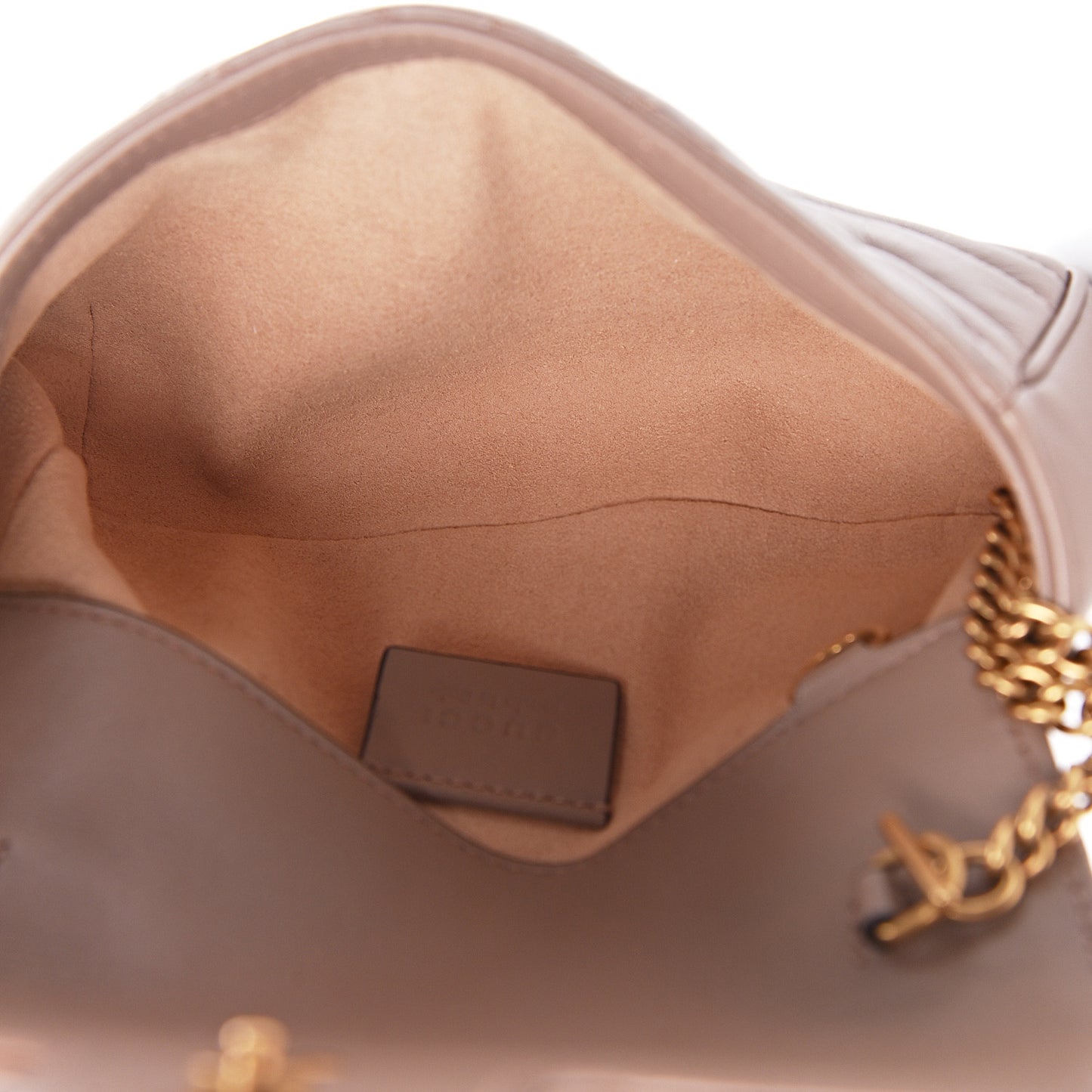 Calfskin Matelasse Super Mini GG Marmont Shoulder Bag Porcelain Rose