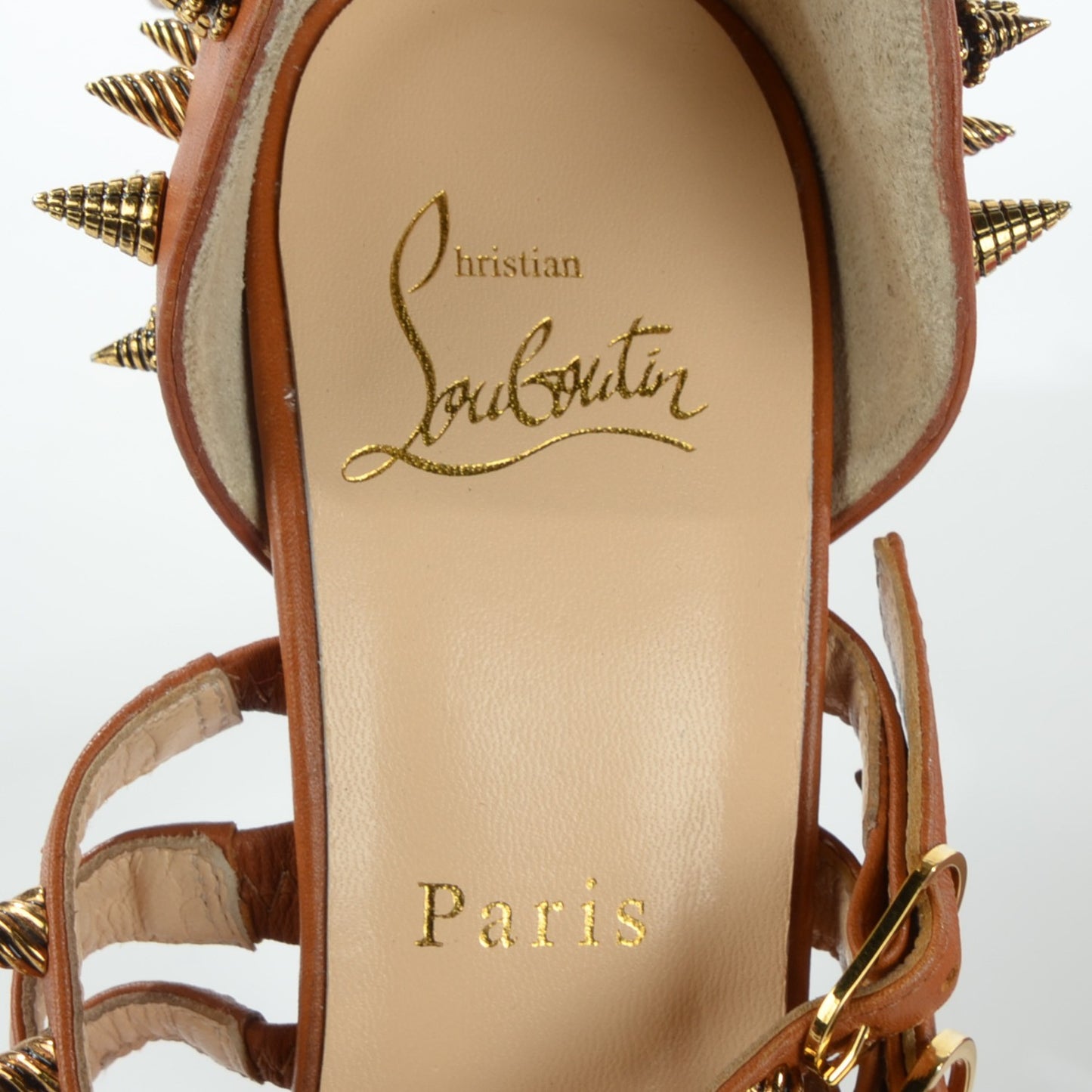 Calfskin Botticellita 160 Sandals 38 Brown