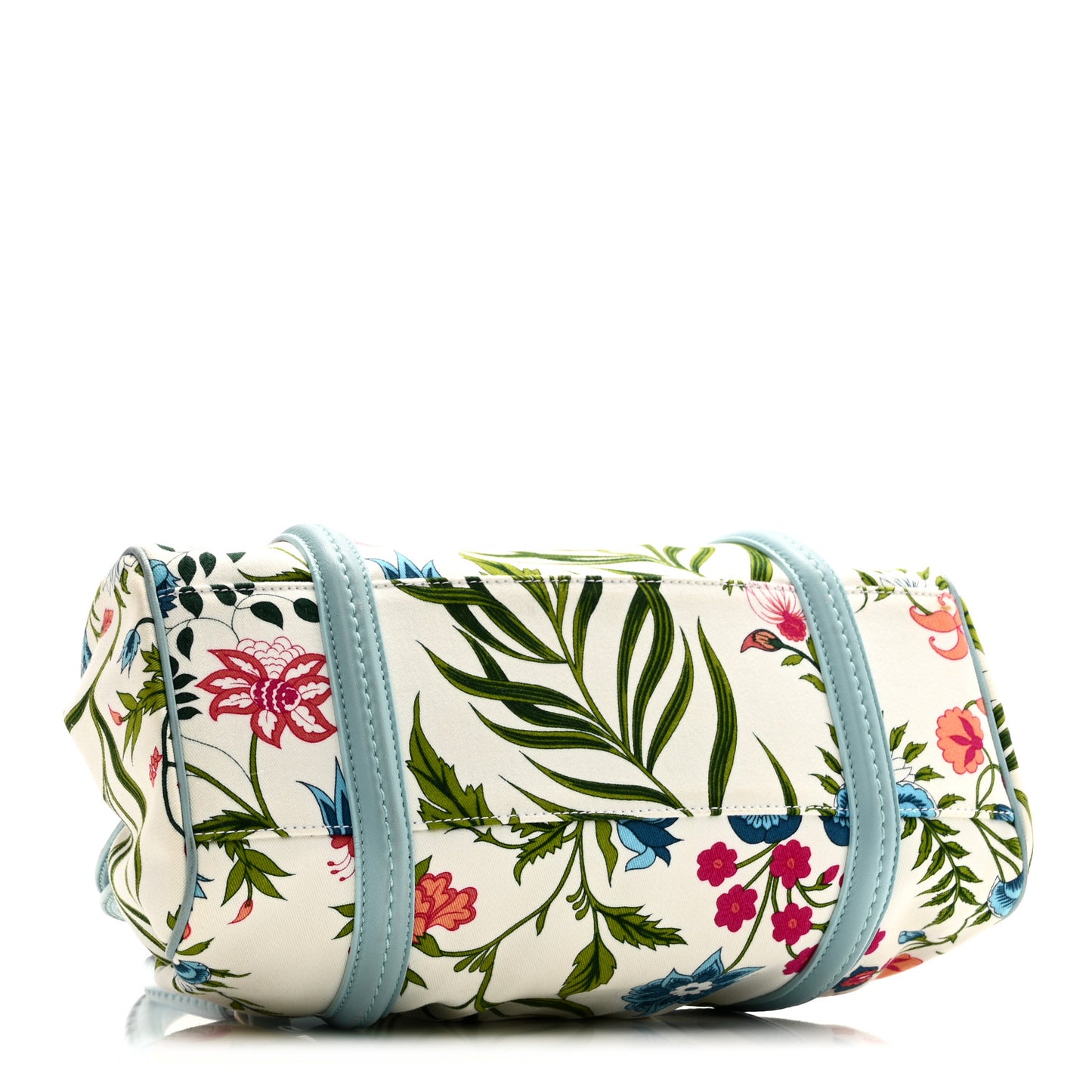 Canvas Floral Frame Satchel