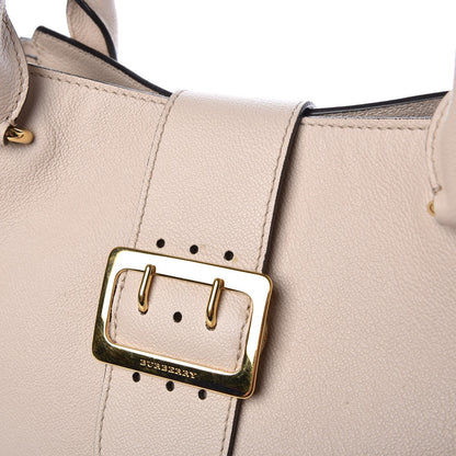 Burberry Soft Grain Calfskin Medium Buckle Tote Limestone 13 of 13