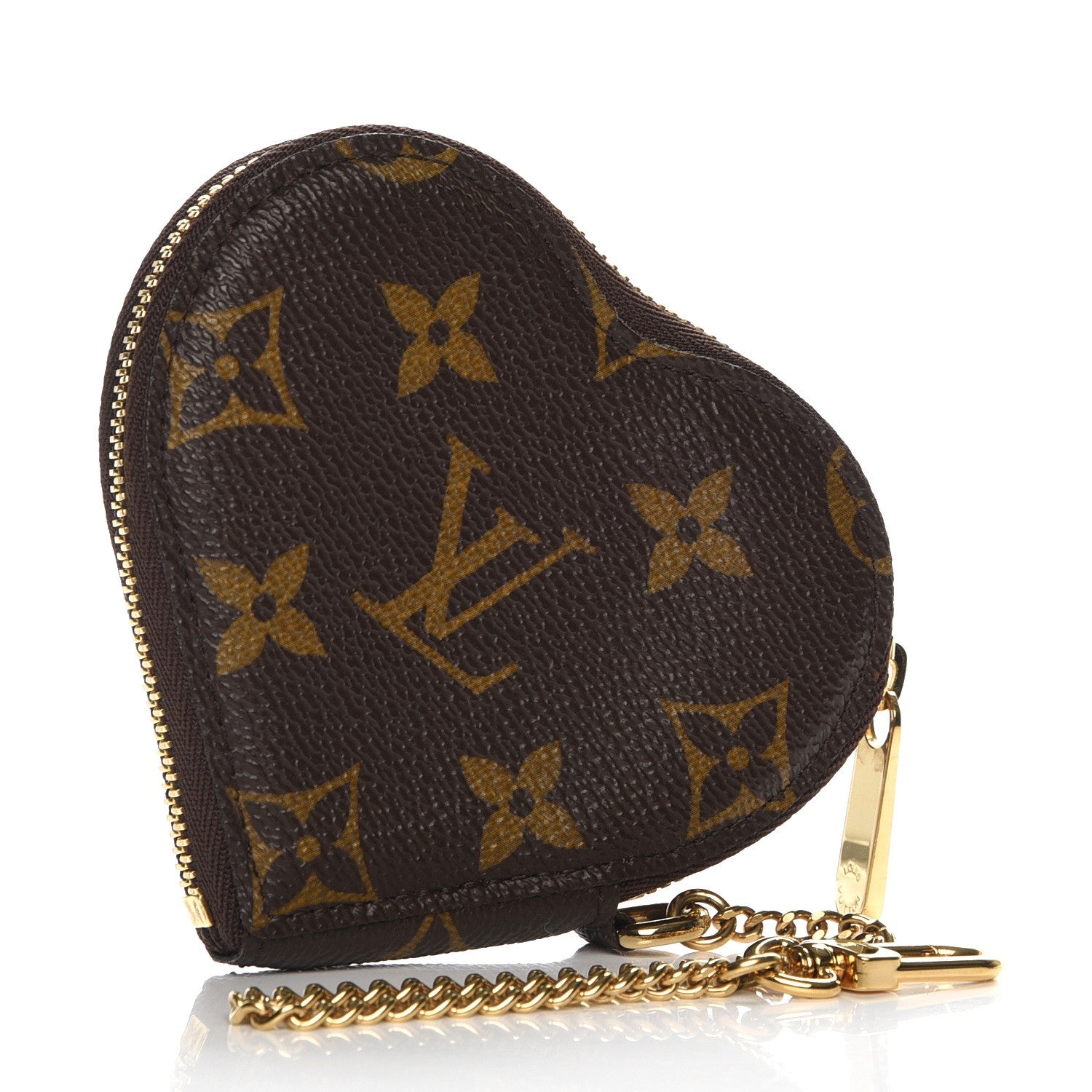 Louis Vuitton Monogram Leopard Coeur Heart Coin Purse Blanc Corail 3 of 8