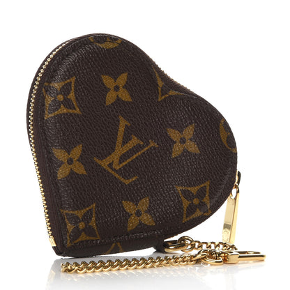 Louis Vuitton Monogram Leopard Coeur Heart Coin Purse Blanc Corail 3 of 8