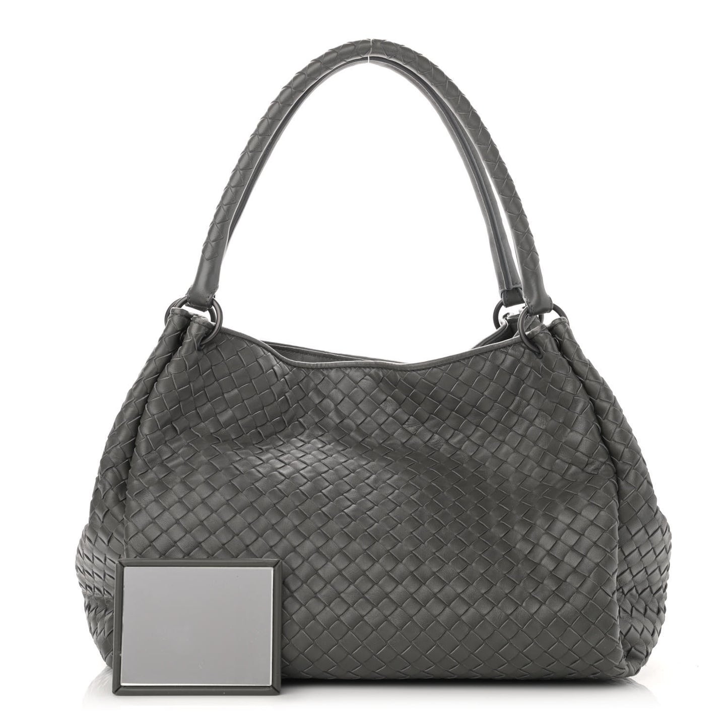 Nappa Intrecciato Parachute Bag Grey