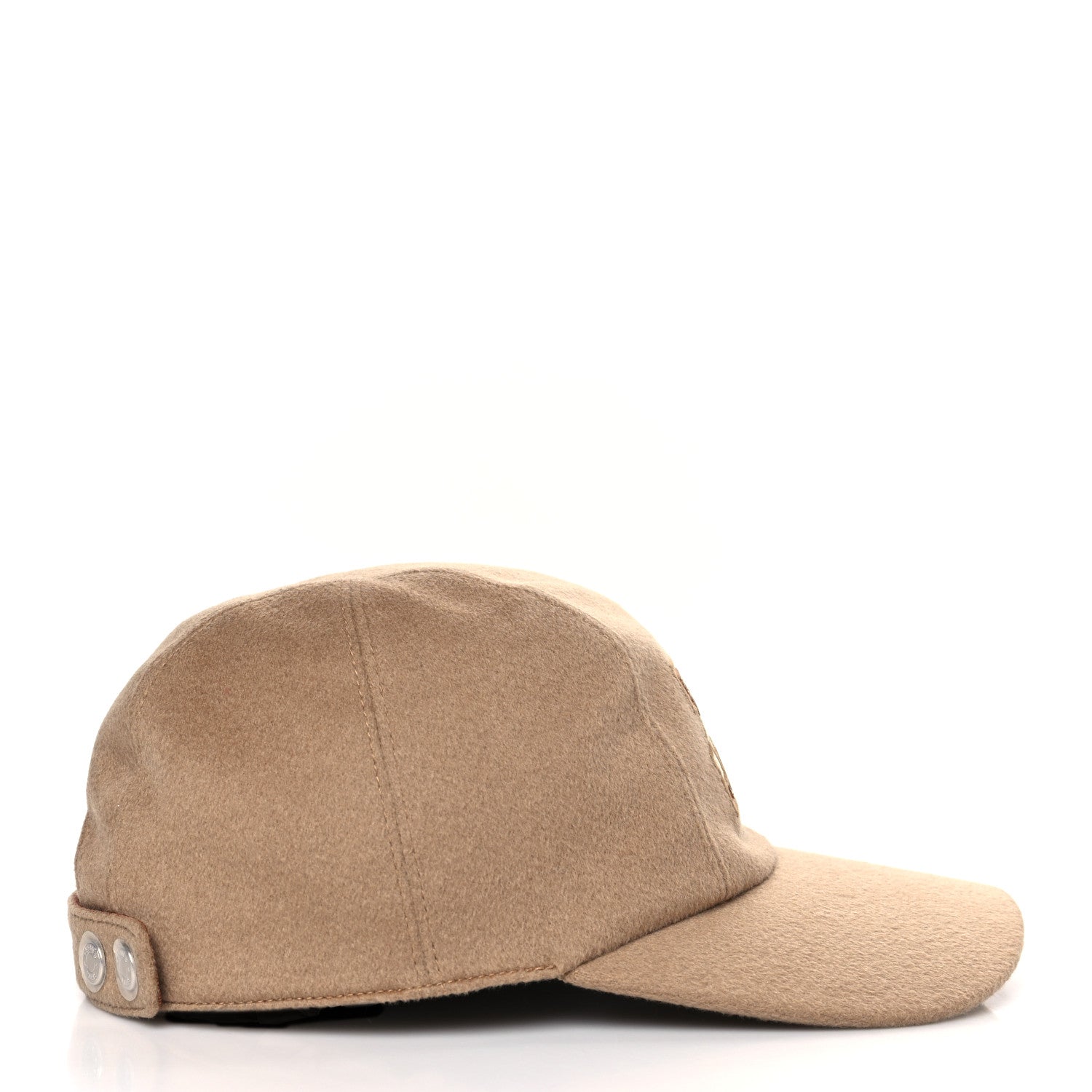 Hermes Cashmere Canvas Swift Davis H Sellier Cap 58 Beige Camel 4 of 8