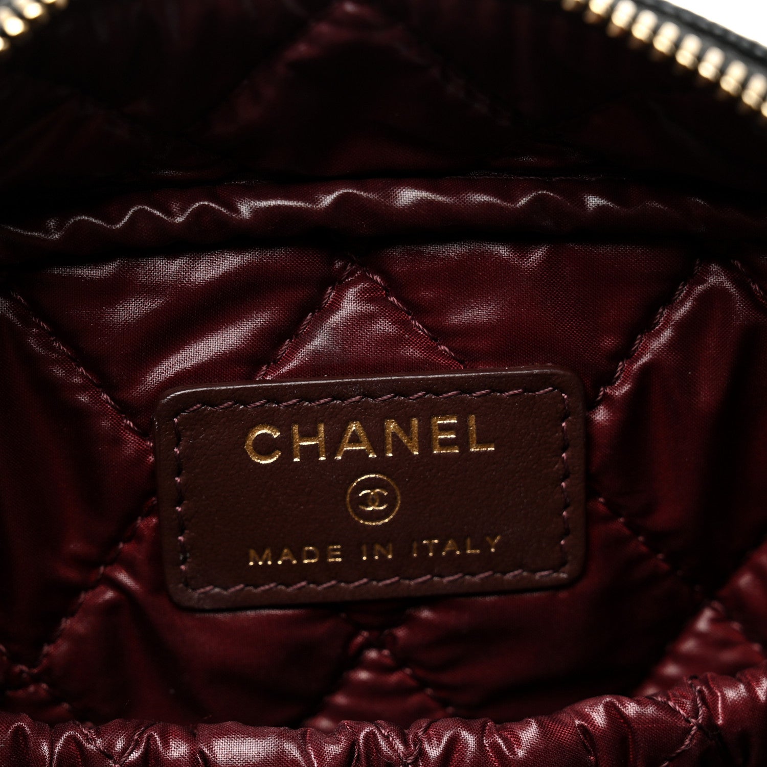 Chanel Caviar Quilted Medium Curvy Pouch Cosmetic Case Black 6 of 7