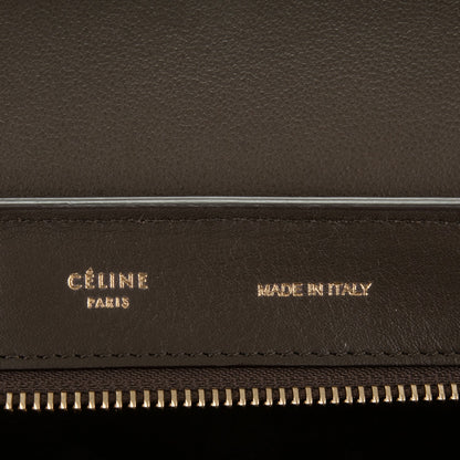 Celine Elephant Calfskin Medium Tri-Color Trapeze Yellow 6 of 8