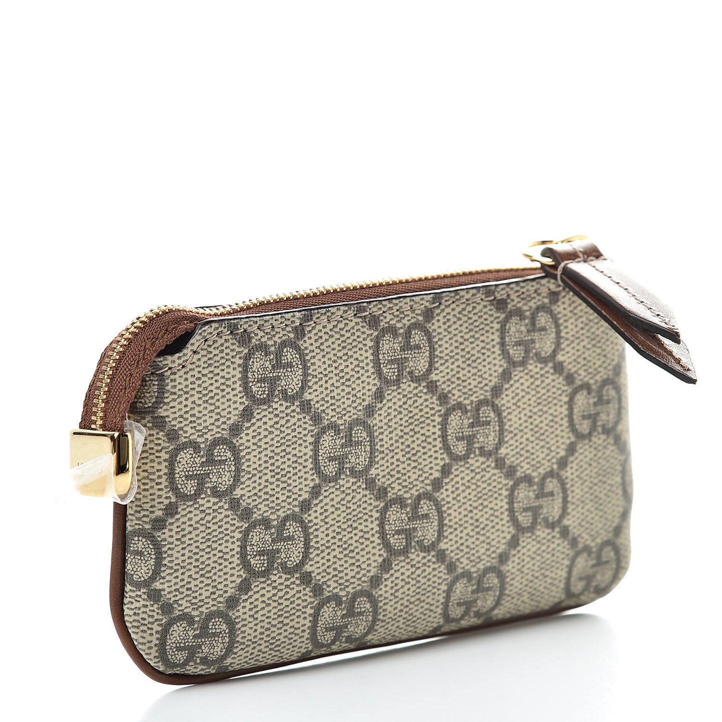 GG Supreme Monogram Key Case Brown