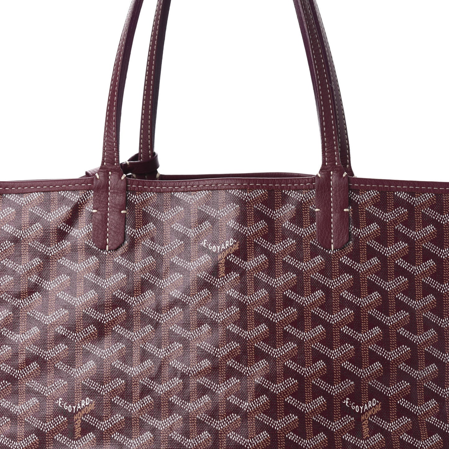 Goyardine Reversible Anjou PM Burgundy