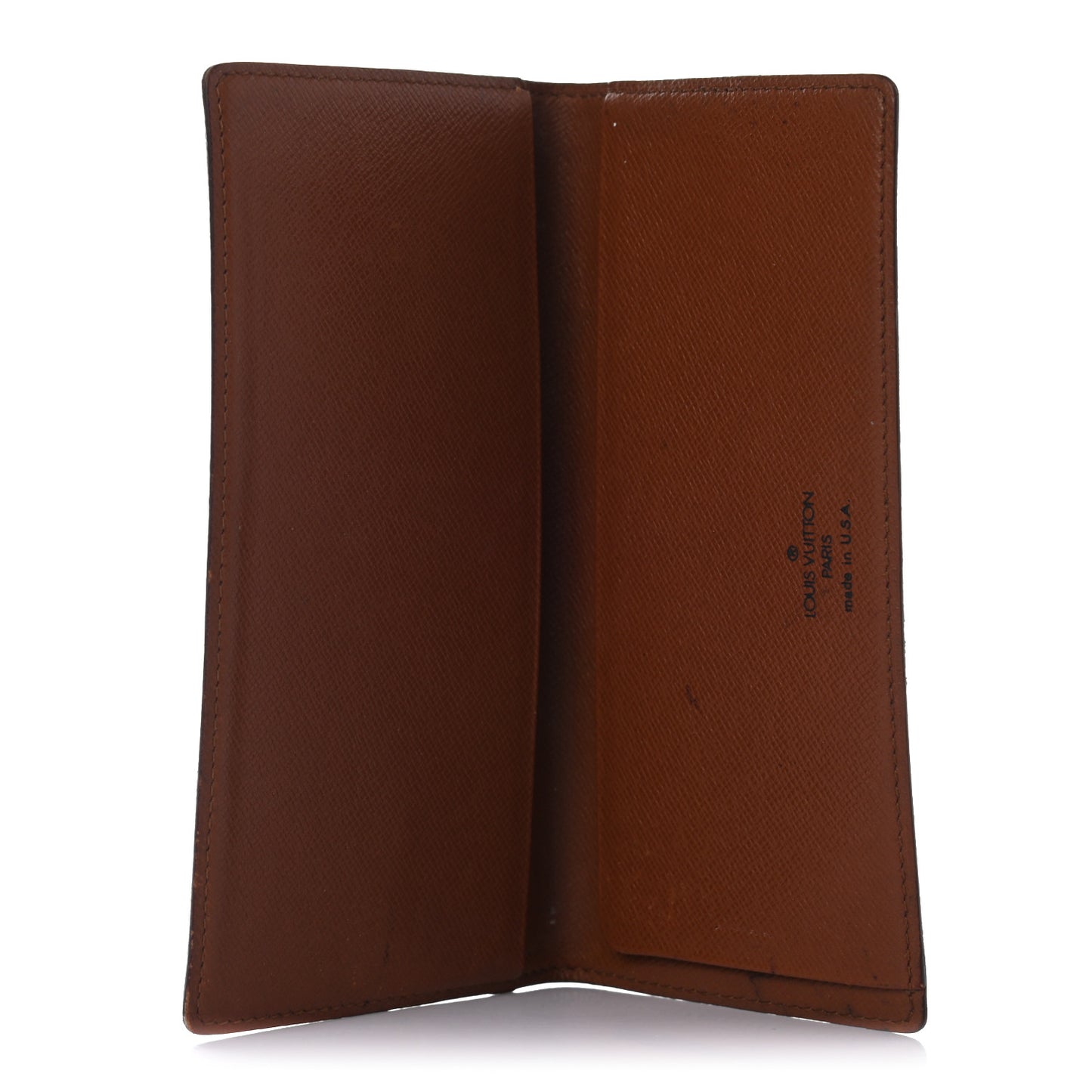 Monogram Simple Checkbook Holder Wallet Cover