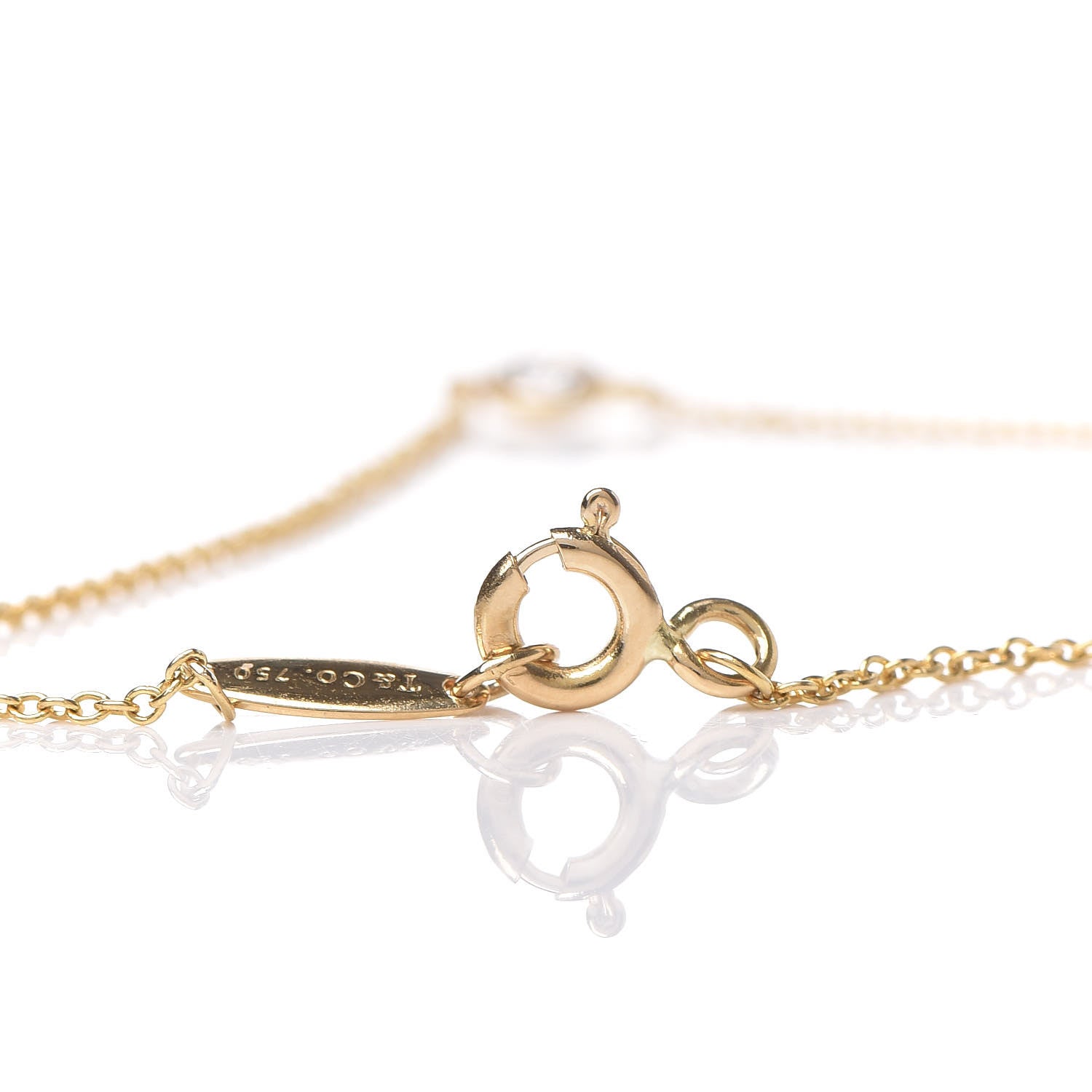 Tiffany 18K Yellow Gold Diamond .08ct Elsa Peretti Diamonds by the Yard Bracelet 6 of 6