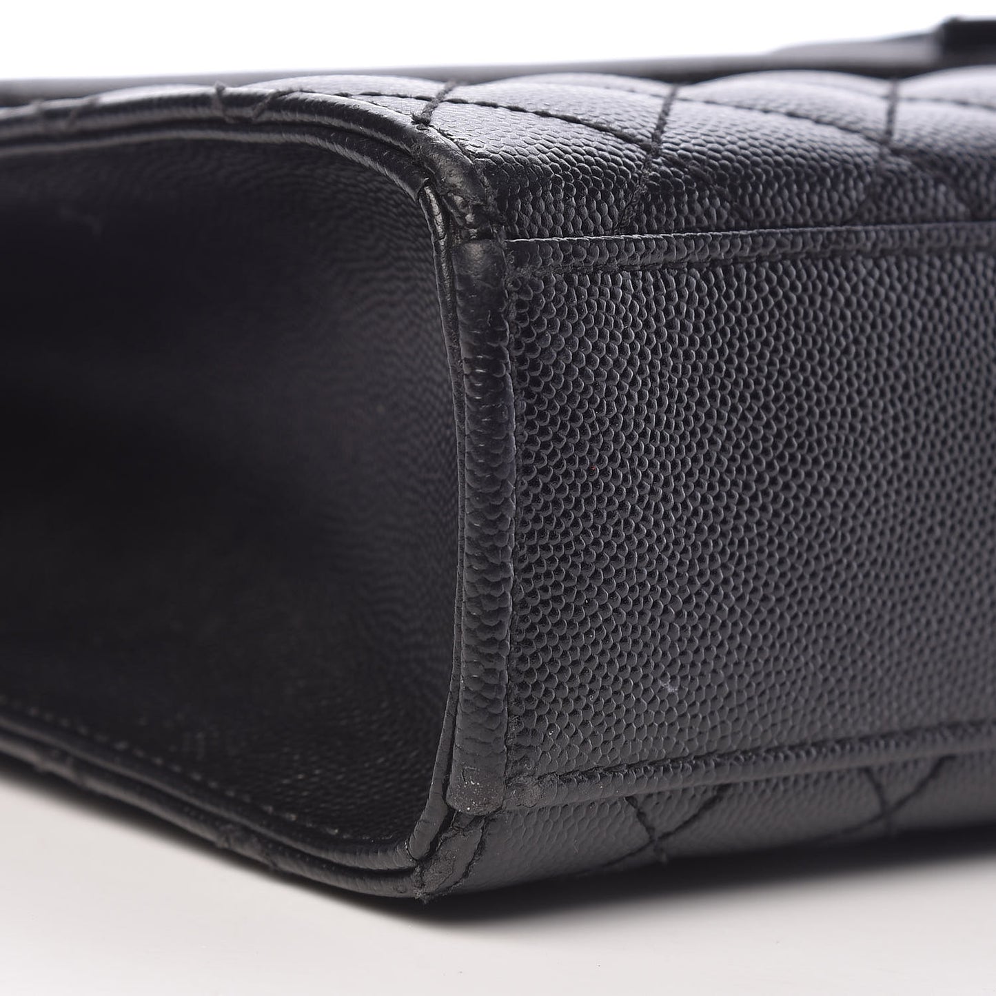 Grain De Poudre Large Tri-Quilt Monogram Satchel Black