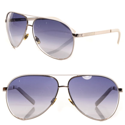 Gucci Medium Aviator Sunglasses 1827/S White 1 of 4