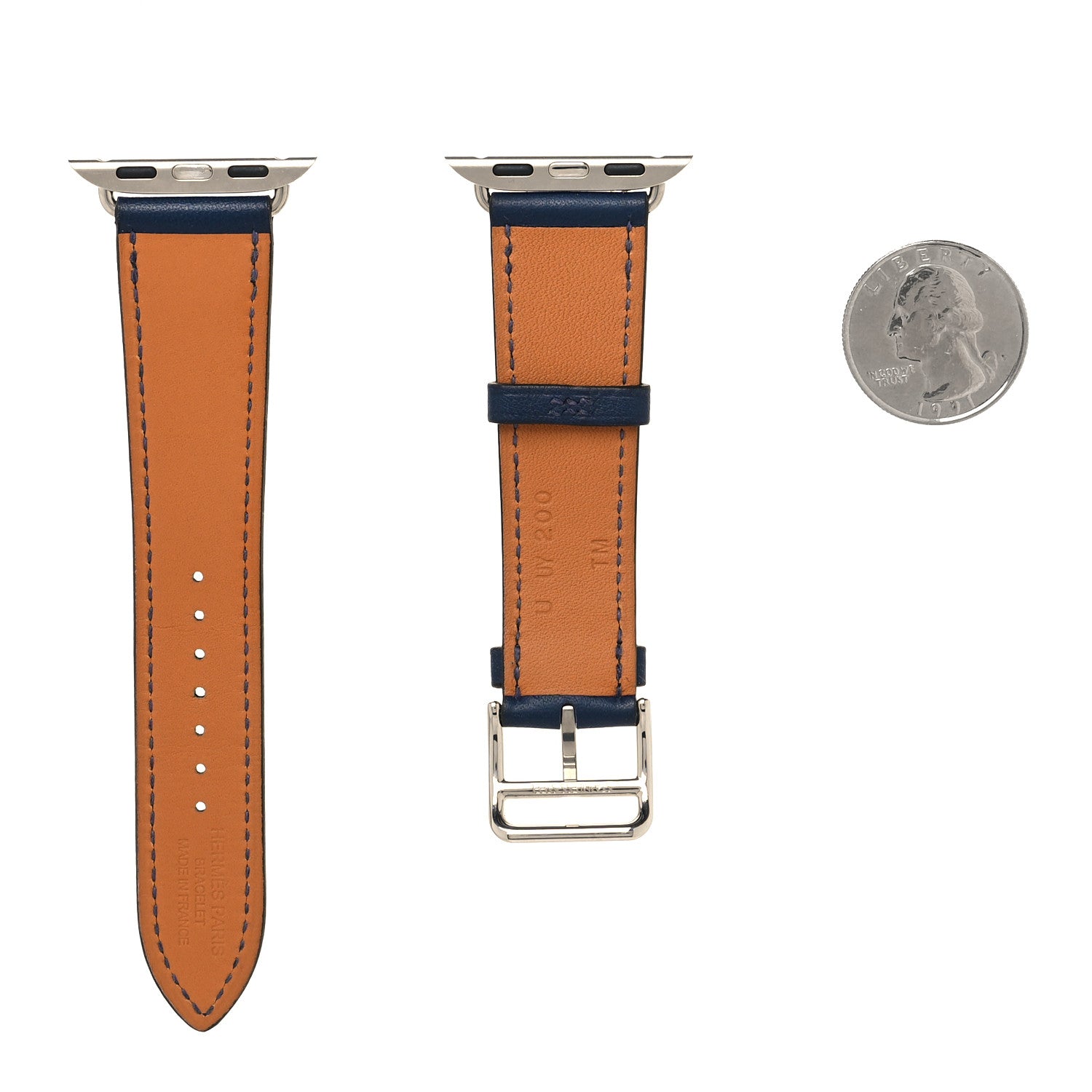 Hermes Swift 40mm Apple Watch Single Tour Band Deep Bleu 2 of 4