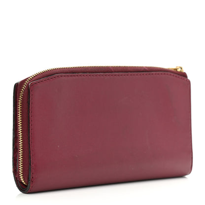 Burberry Calfskin Alvington Continental Wallet Peony Rose 3 of 13
