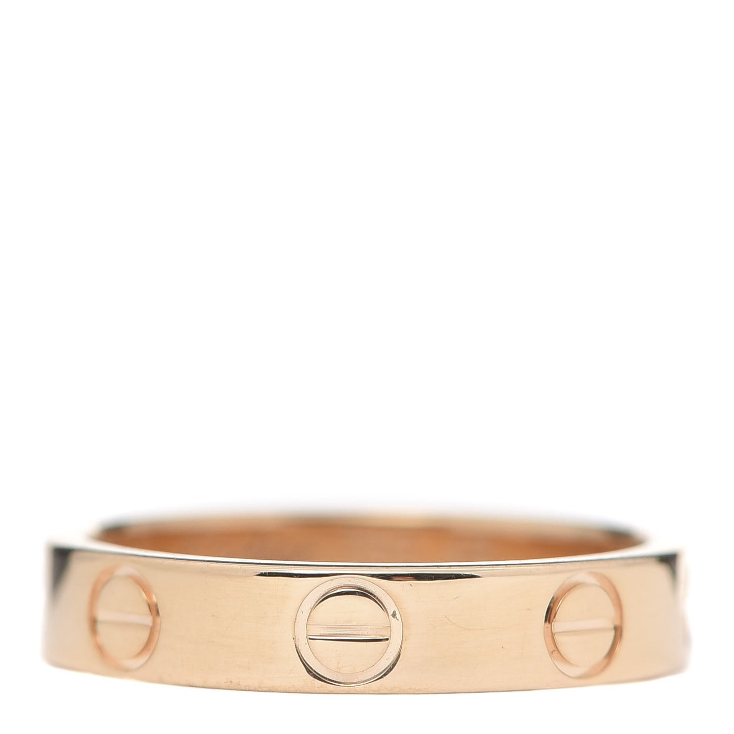 18K Pink Gold 3.5mm LOVE Wedding Band Ring 48 4.5