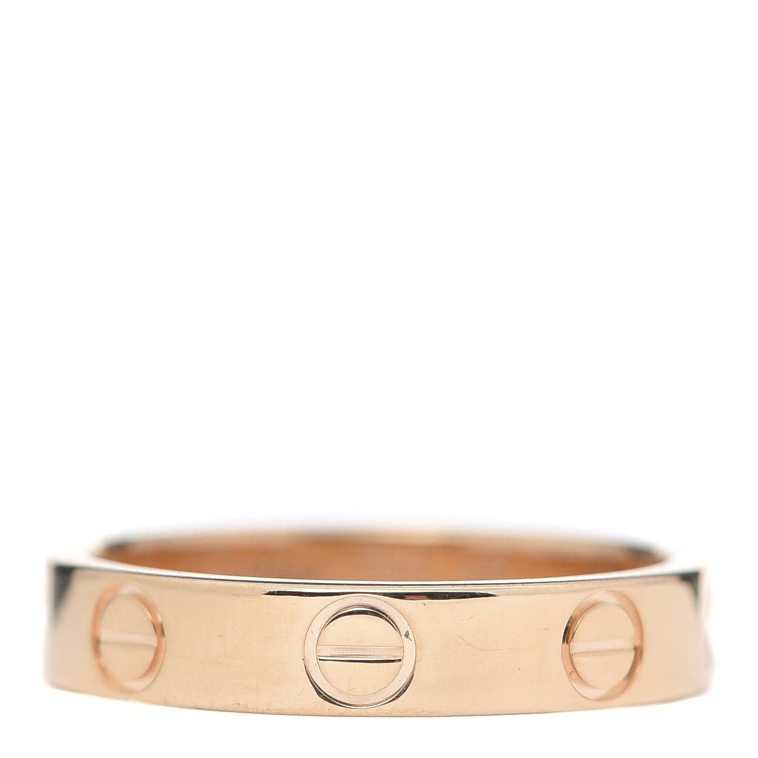 Cartier 18K Pink Gold 3.5mm LOVE Wedding Band Ring 48 4.5 1 of 4