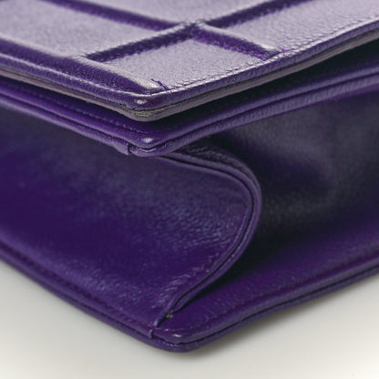 Christian Dior Grained Calfskin Medium Diorama Flap Bag Purple 10 of 10