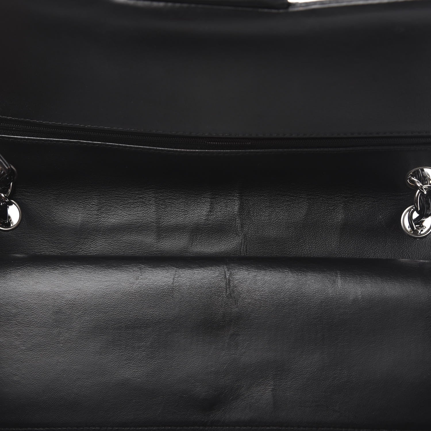 Chanel Patent Quilted Jumbo Double Flap Black 11 of 17