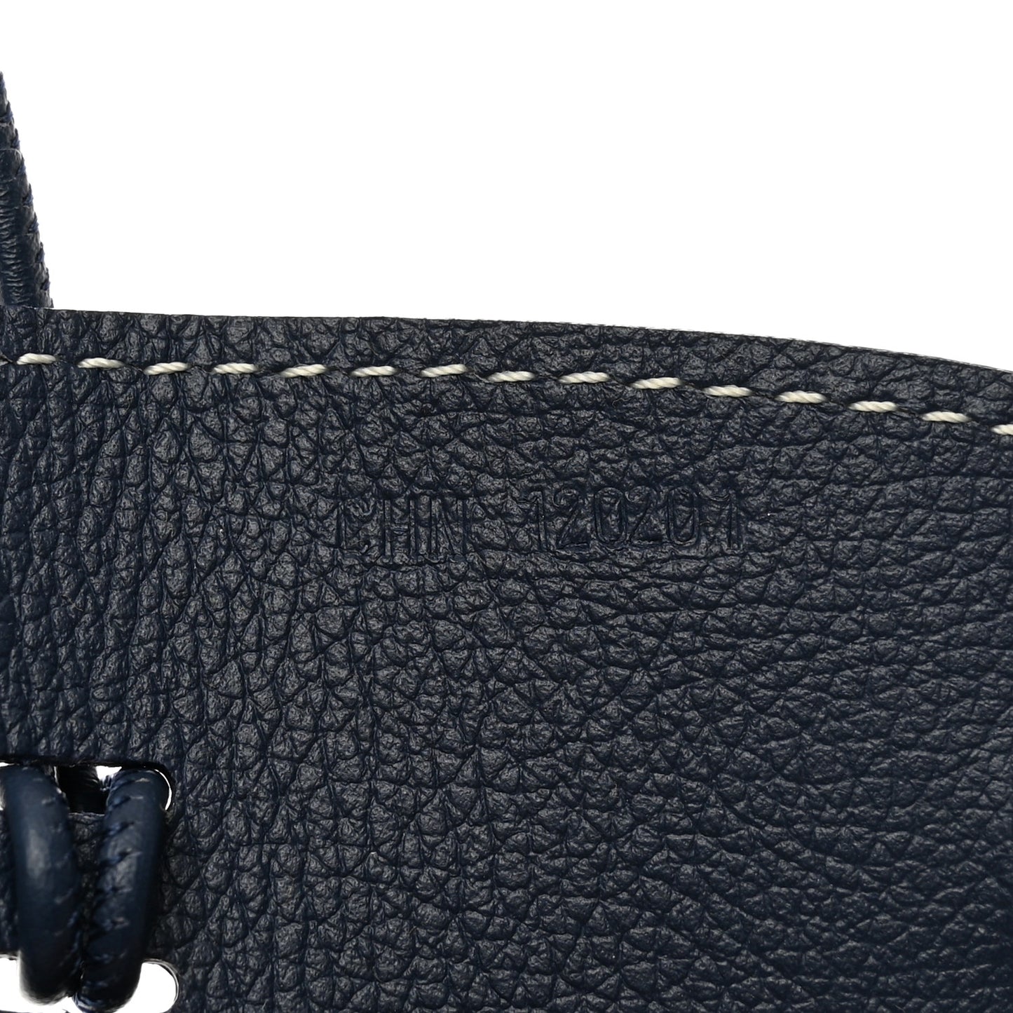 Calfskin Bag Clip Navy