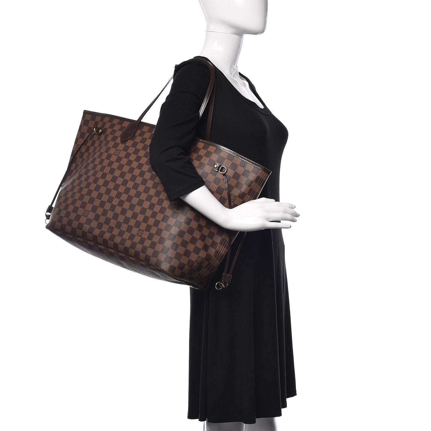 Louis Vuitton Damier Ebene Neverfull GM 2 of 12