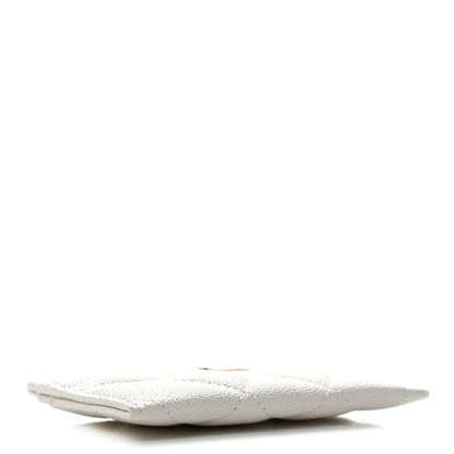 Chanel Caviar Quilted Card Holder White 4 of 9