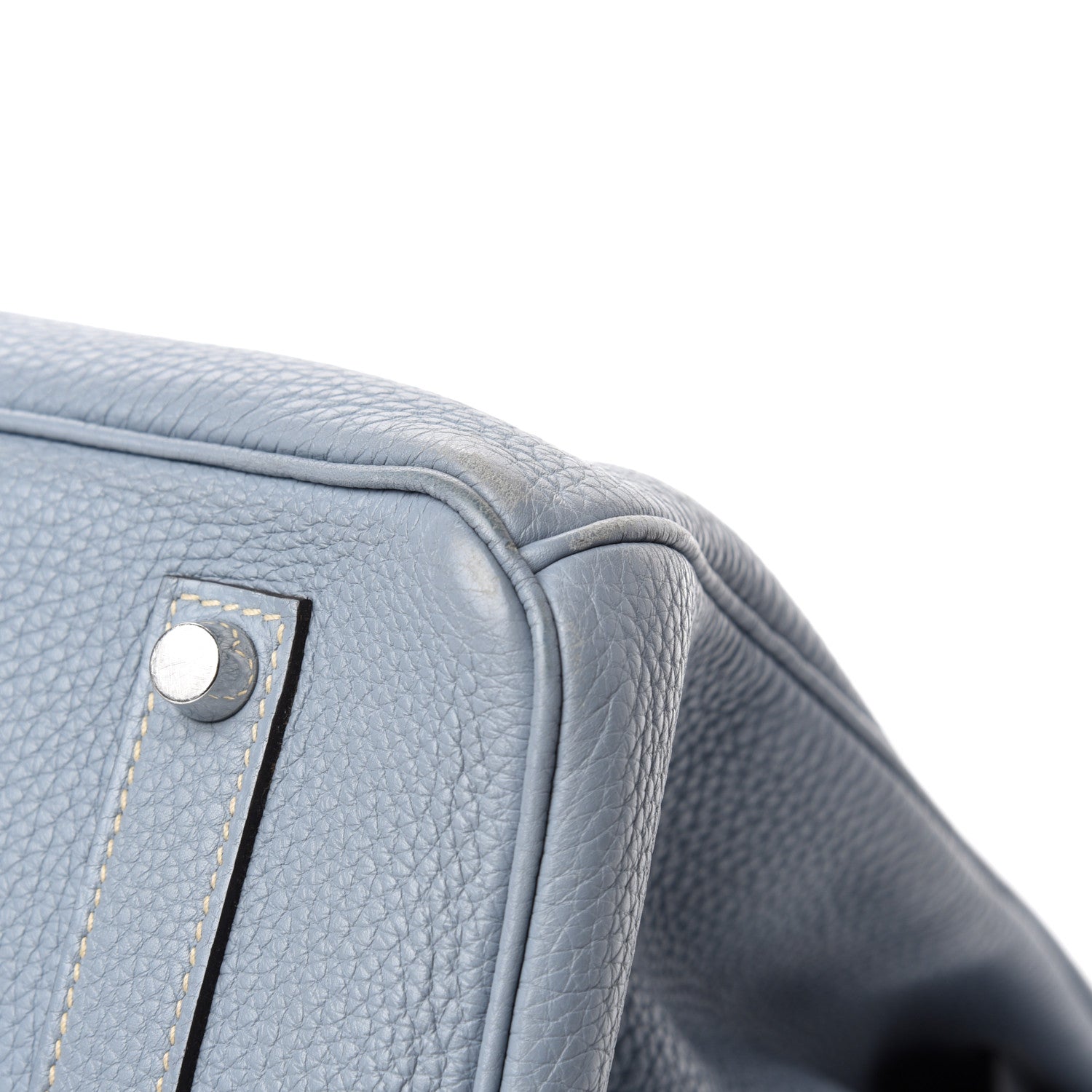 Hermes Togo Birkin 35 Bleu Lin 9 of 16