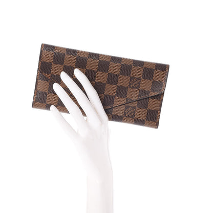 Louis Vuitton Damier Ebene Josephine Wallet Red 2 of 9