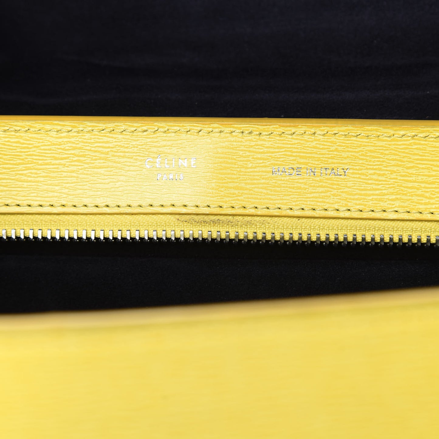 Liege Calfskin Small Trapeze Fluo Yellow