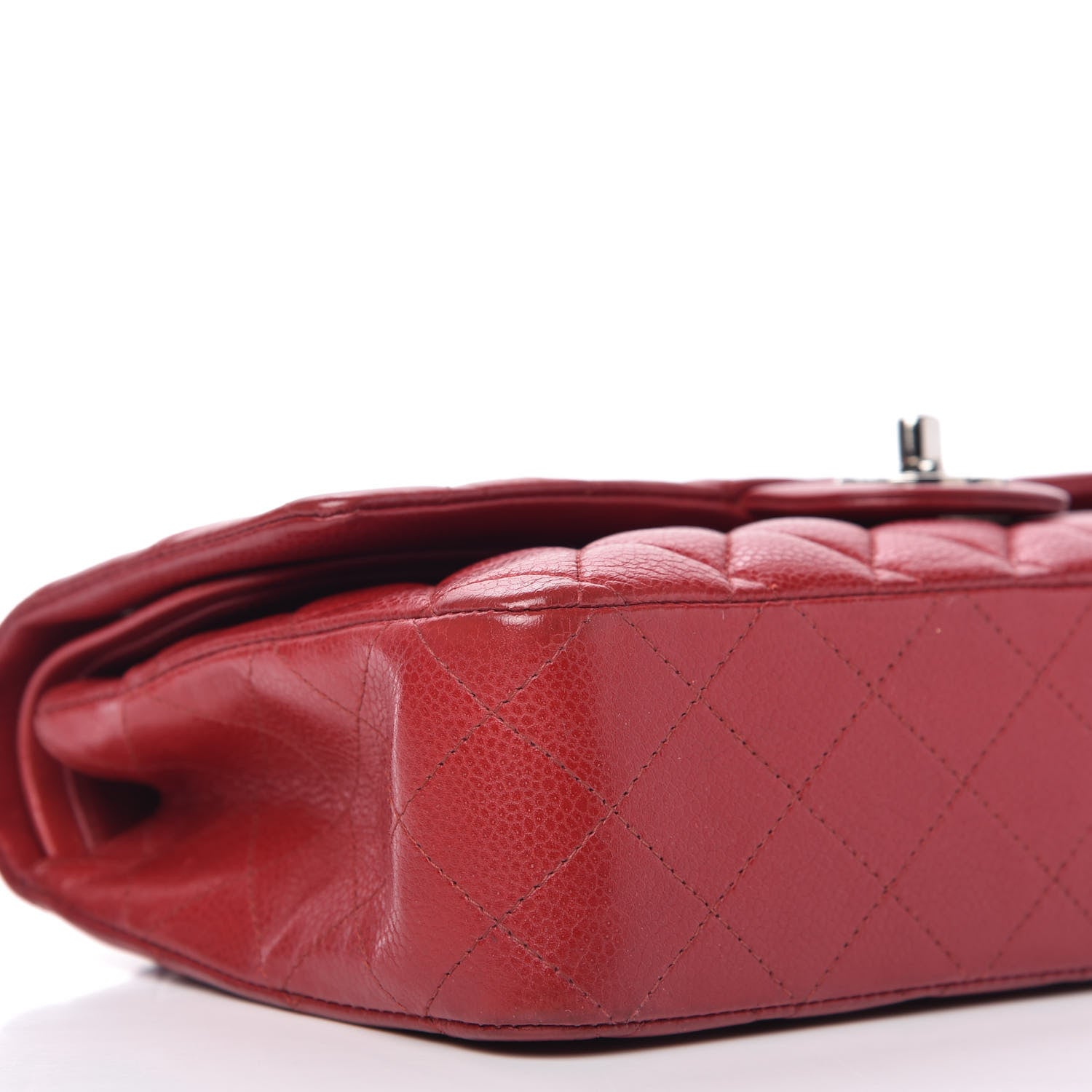Chanel Caviar Quilted Medium Double Flap Red 6 of 10