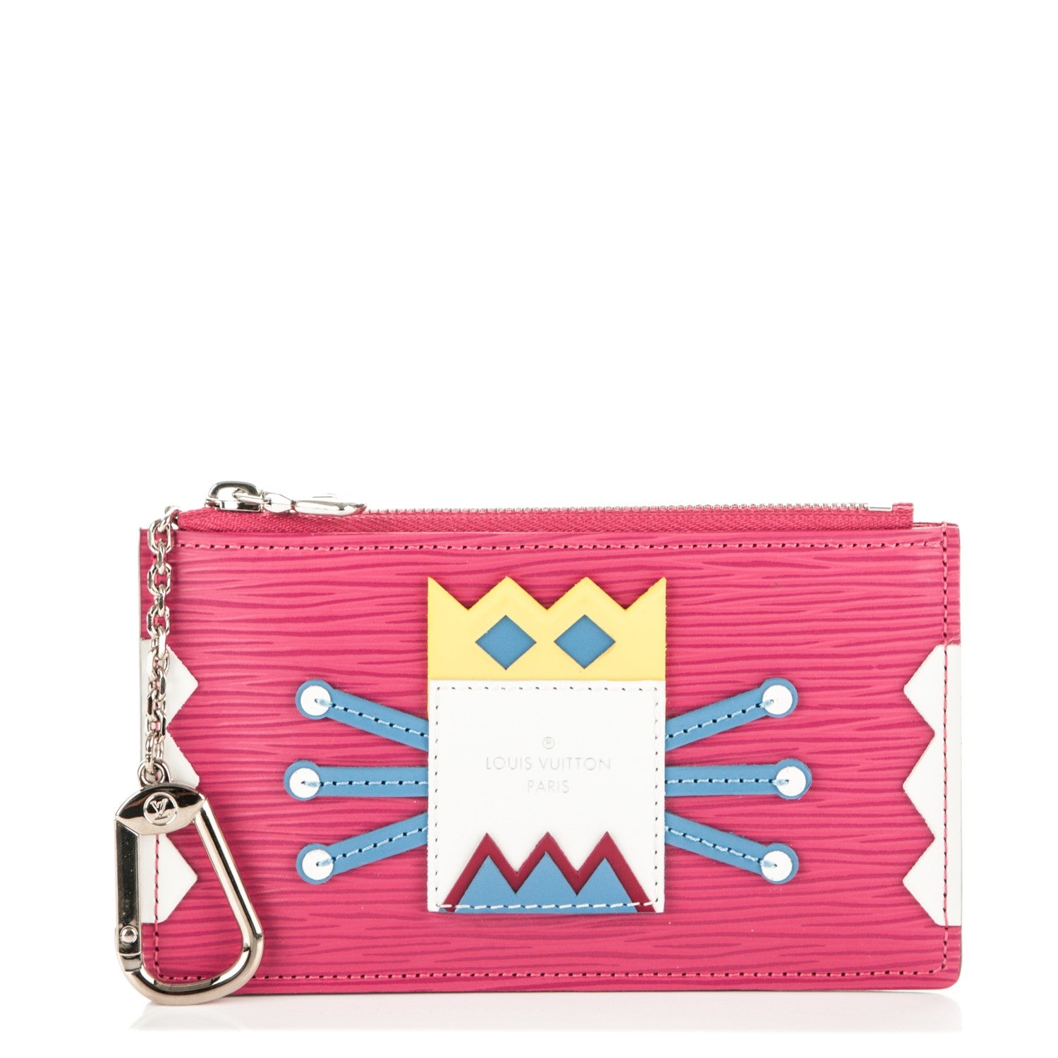 Louis Vuitton Epi Tribal Mask Key Pouch Pivoine 1 of 6