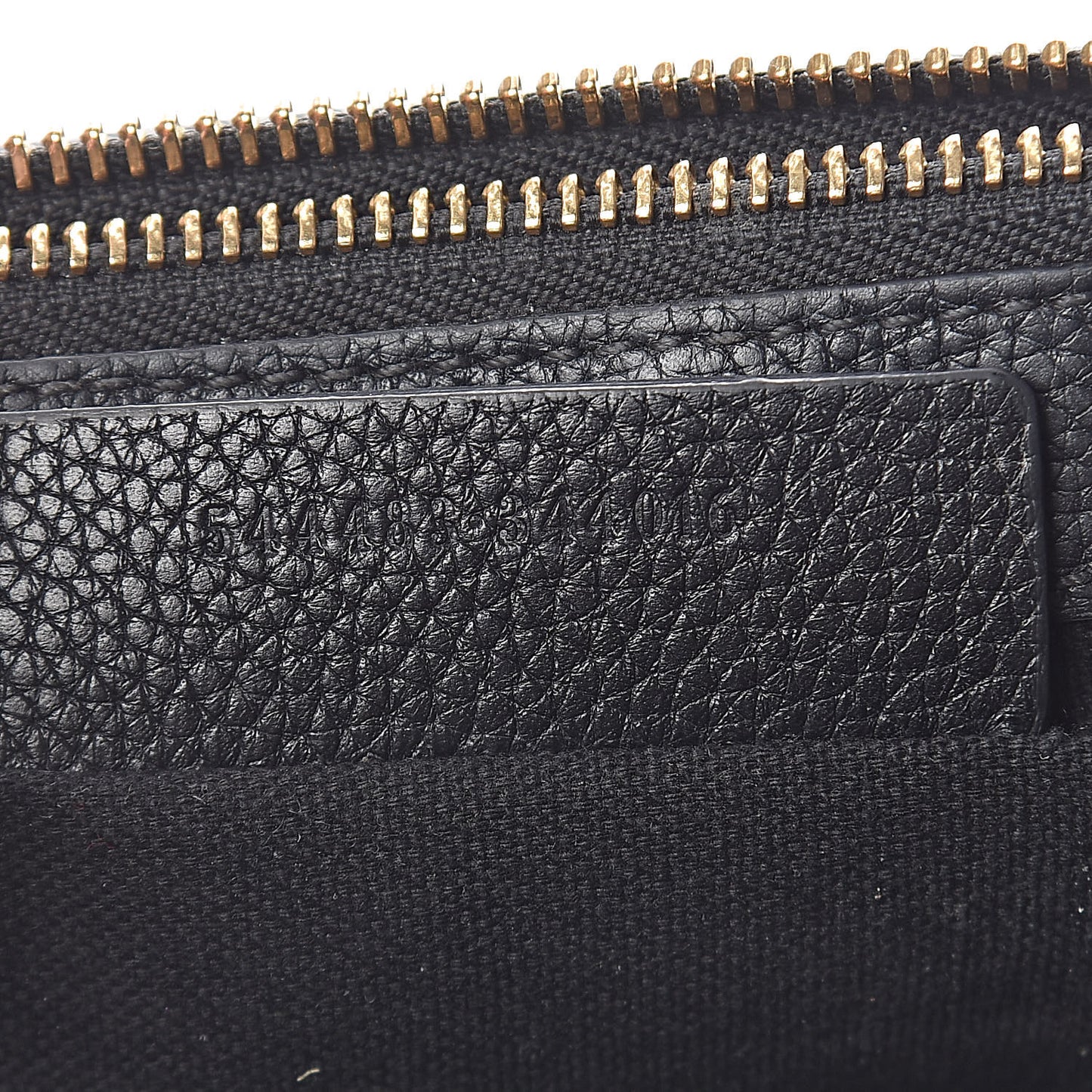 Grained Calfskin Padlock Crossbody Bag Black