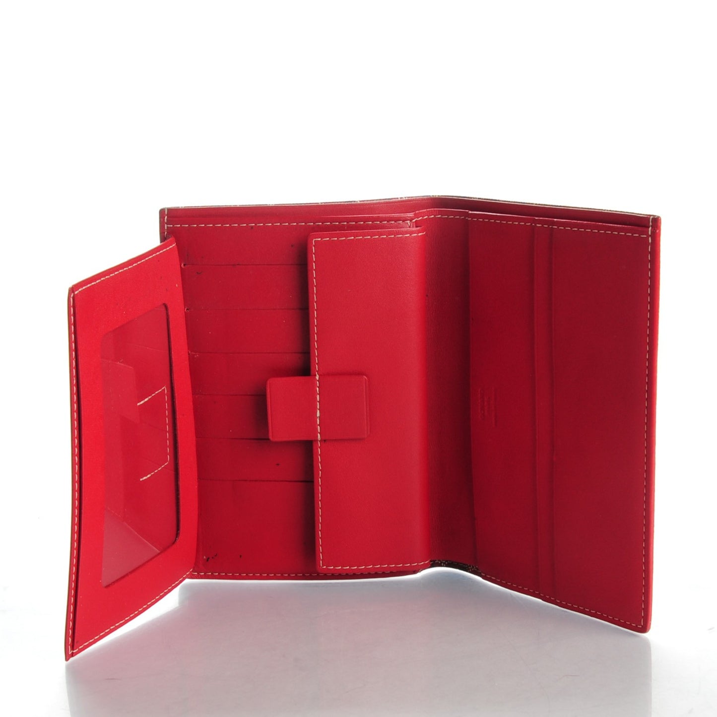 Goyardine Bi-Fold Wallet Red