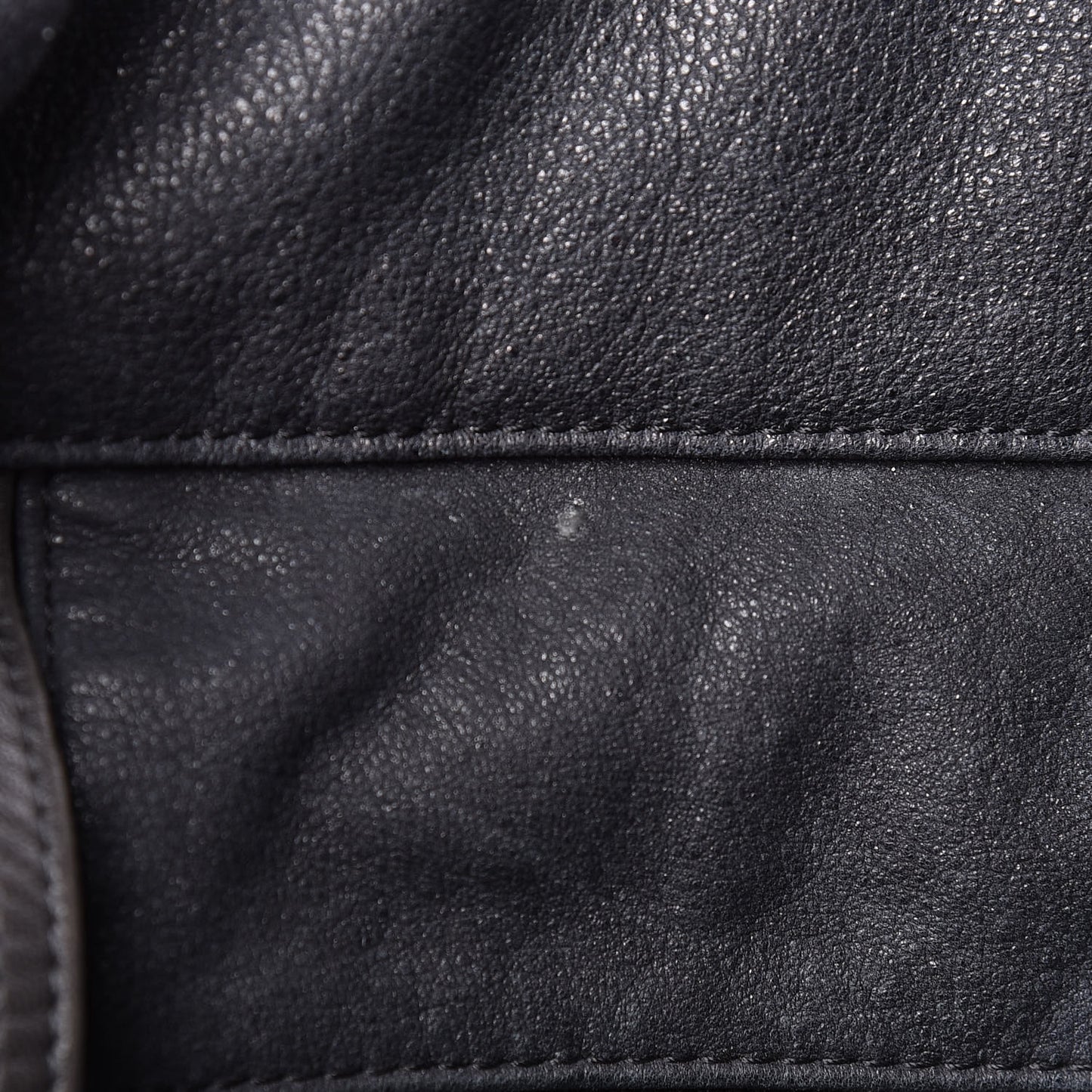 Washed Calfskin Tote Black