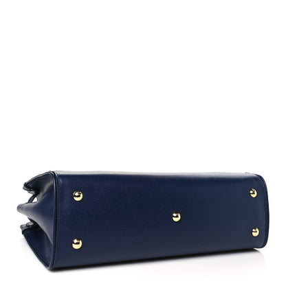 Salvatore Ferragamo Calfskin Briana Tote Navy 4 of 9