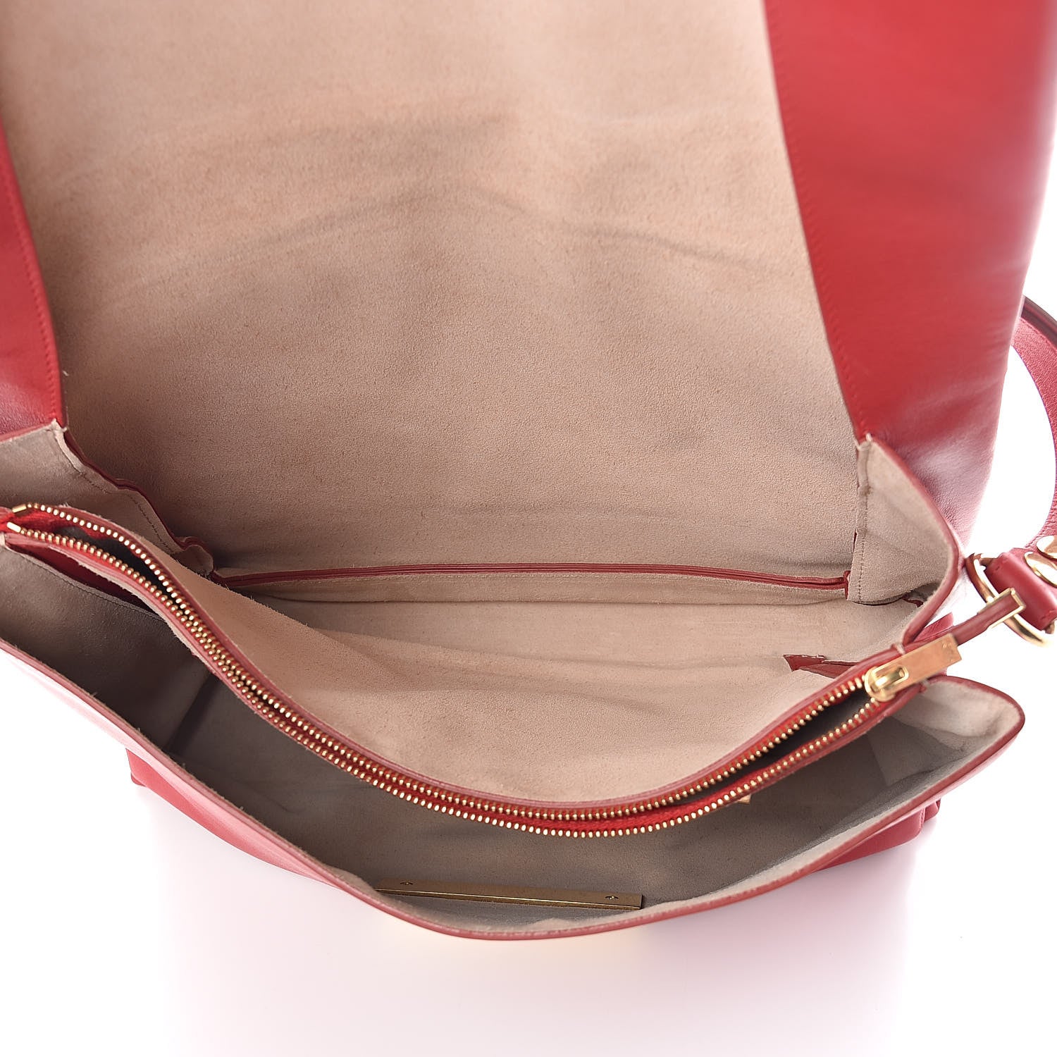 Celine Calfskin Blade Flap Bright Red 5 of 9