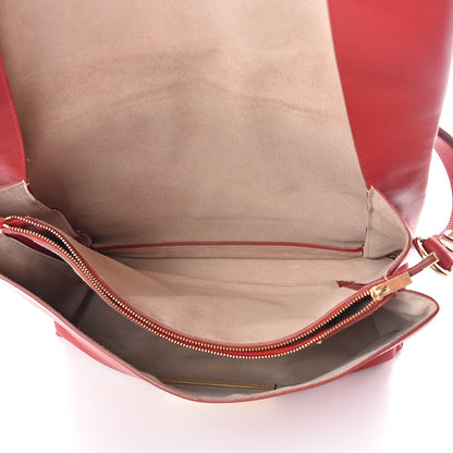 Celine Calfskin Blade Flap Bright Red 5 of 9