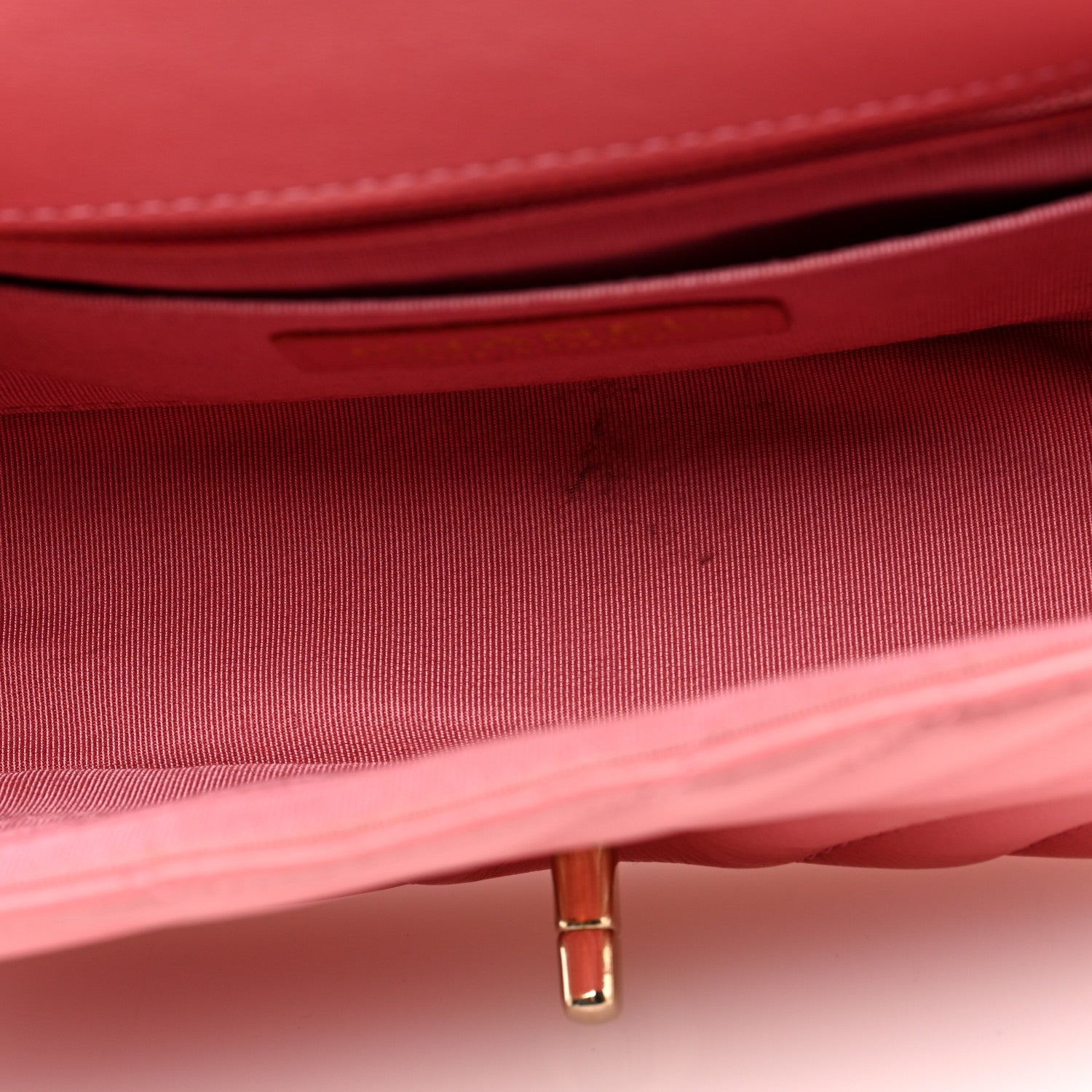 Chanel Calfskin Chevron Quilted Mini Statement Flap Pink 5 of 11