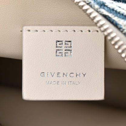 Givenchy Denim 4G Logo Small Moon Cut Out Shoulder Bag Light Blue 6 of 10